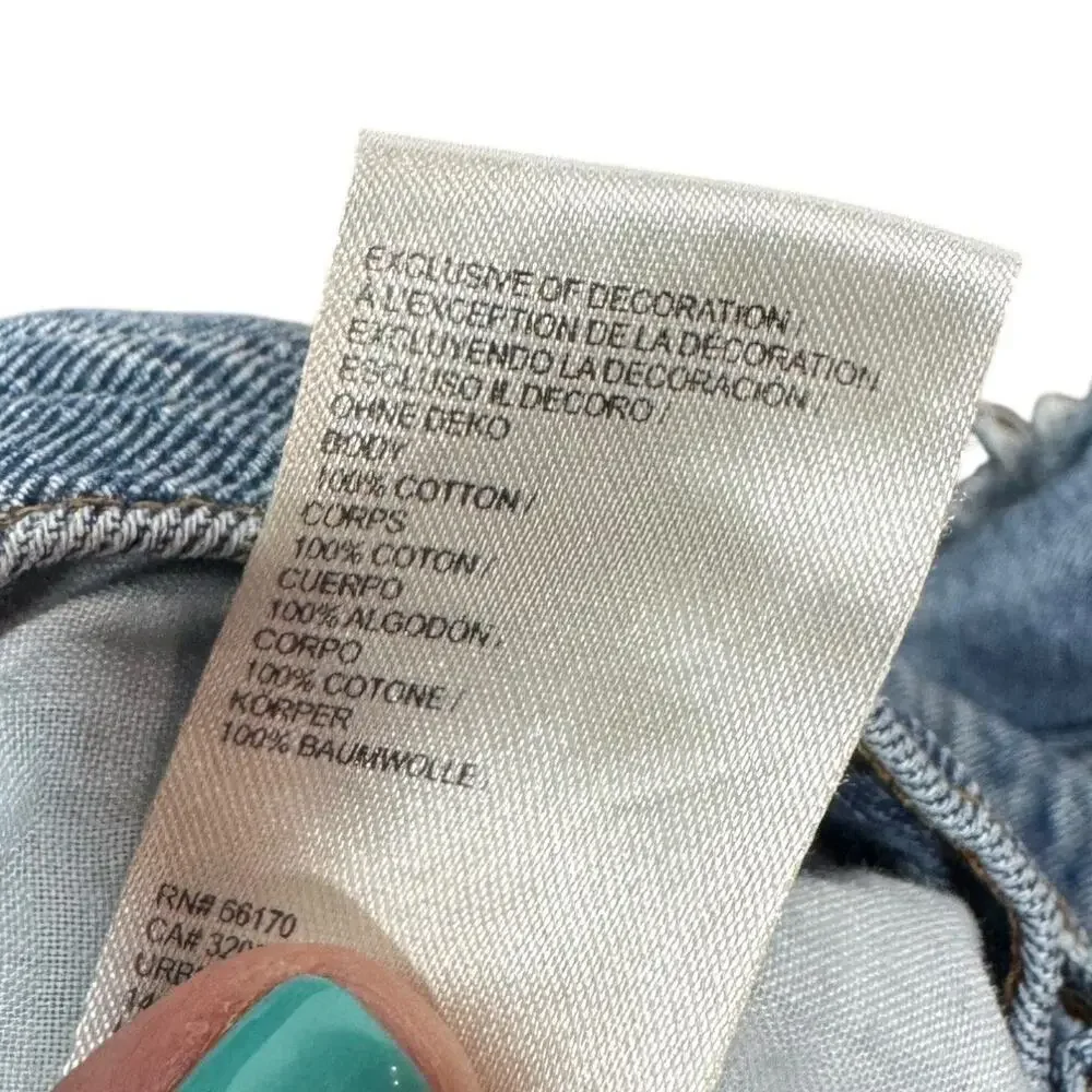 Anthropologie Pilcro Cutoff Denim Shorts 32 Light Wash Casual Summer Button Fly - Picture 7 of 7